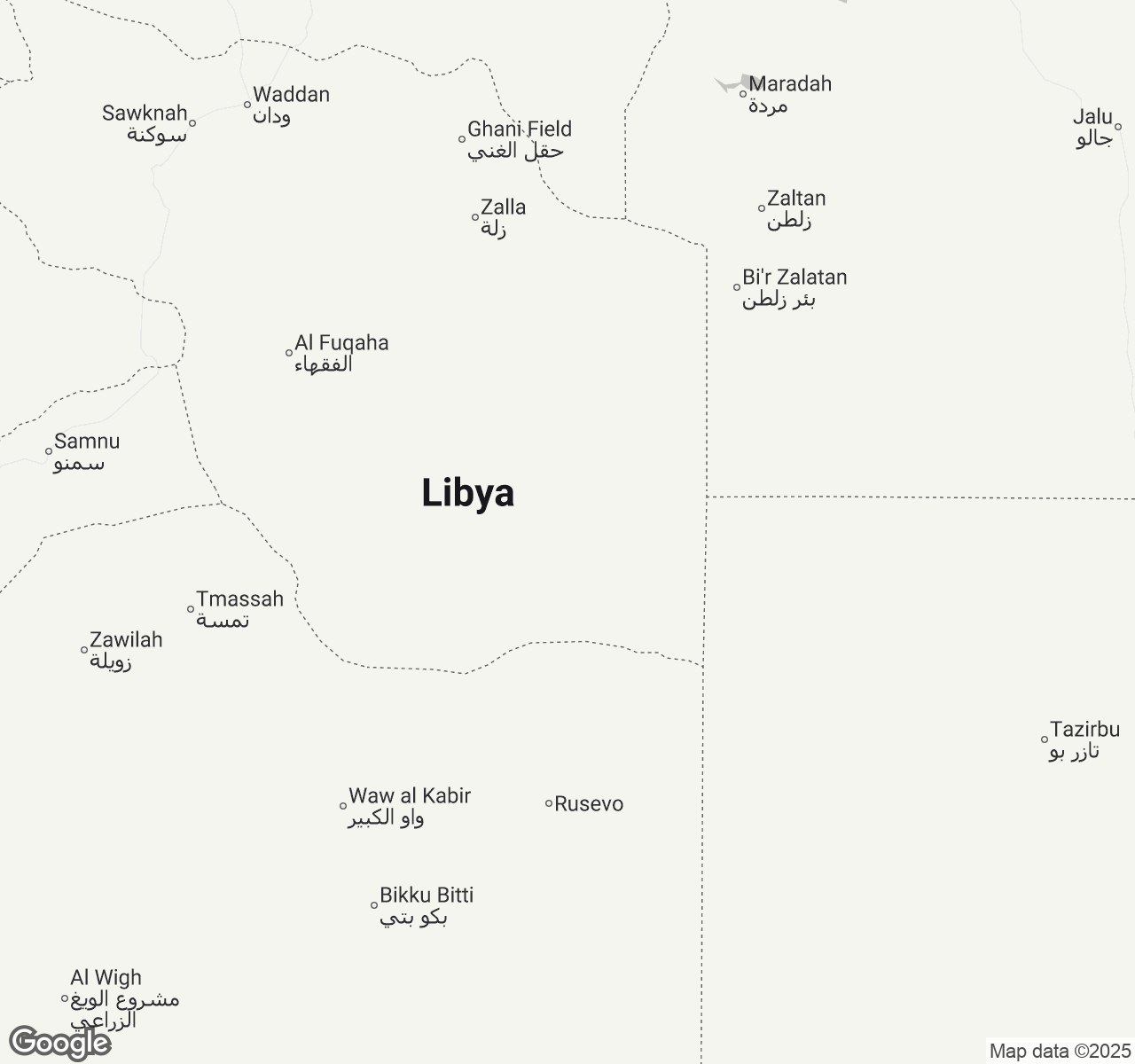 Map of Libya